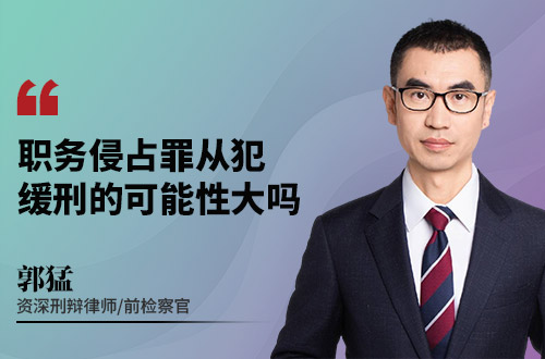 职务侵占罪从犯，缓刑的可能性大吗