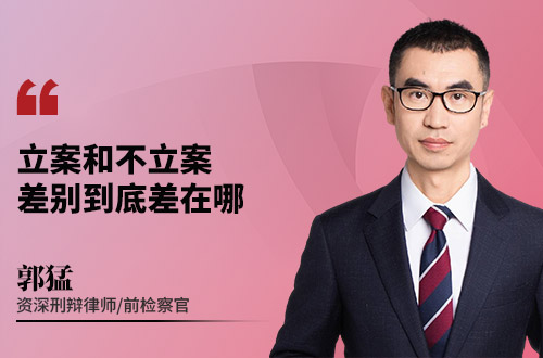 立案和不立案差别到底差在哪