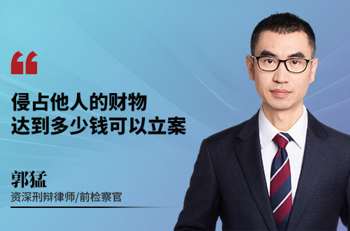 侵占他人的财物达到多少钱可以立案