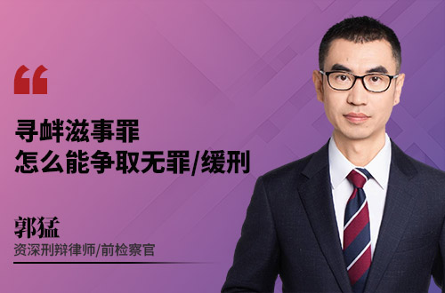 寻衅滋事罪怎么能争取无罪/缓刑