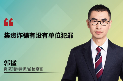 集资诈骗罪,有没有单位犯罪