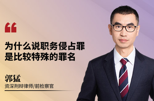 为什么说职务侵占罪是比较特殊的罪名