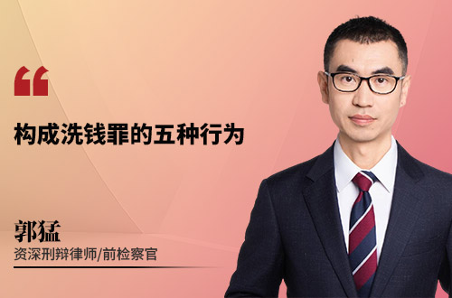构成洗钱罪的五种行为