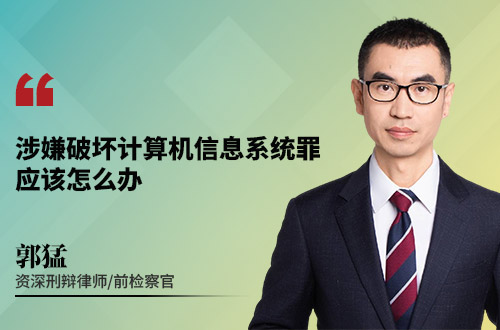 涉嫌破坏计算机信息系统罪应该怎么办